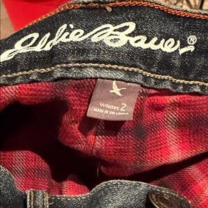 Eddie Bauer Women's Denim Jeans with Red Accents